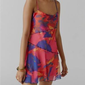 Urban Outfitters Moxie Mesh Mini Slip Dress